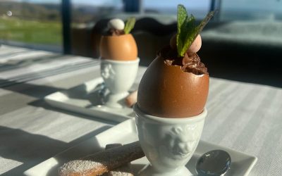 Chocolate and Ginger Easter Eggs with Sable biscuits